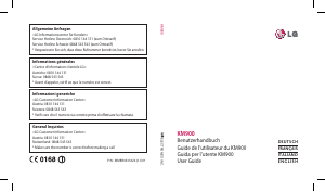 Manuale LG KM900 Telefono cellulare