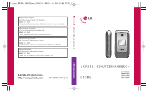 Manuale LG KP235 Telefono cellulare