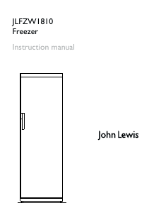 Handleiding John Lewis JLFZW 1810 Vriezer