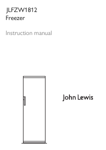 Manual John Lewis JLFZW 1812 Freezer