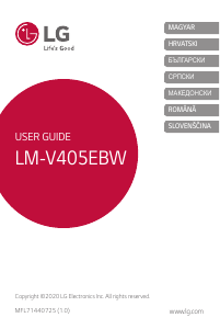 Használati útmutató LG LMV405EBW Mobiltelefon