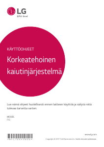 Käyttöohje LG FJ5 Kaiutin