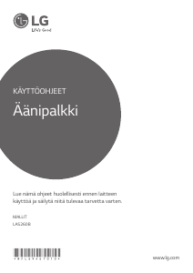 Käyttöohje LG LAS260B Kaiutin