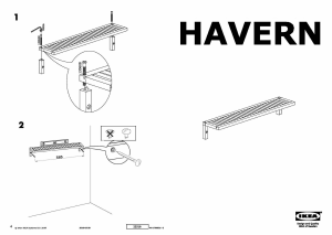 사용 설명서 이케아 HAVERN 선반