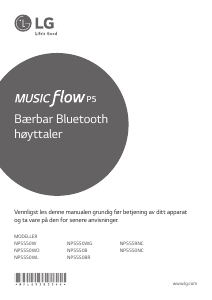 Bruksanvisning LG NP5550W Høyttaler