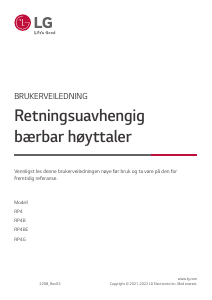 Bruksanvisning LG RP4 Høyttaler