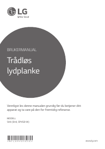 Bruksanvisning LG SH4 Høyttaler