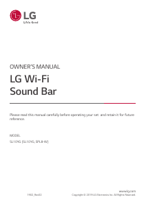 Handleiding LG SL10YG Luidspreker