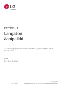 Käyttöohje LG SL4Y Kaiutin