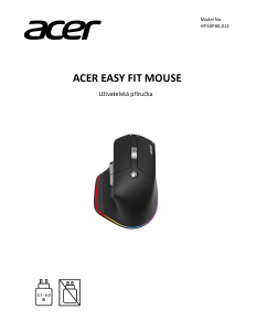 Manuál Acer HP.EXPBG.021 Easy Fit Myš