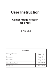 Manuale Candy CCH2T618EWBF Frigorifero-congelatore