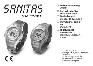 Manual de uso Sanitas SPM 10 Reloj deportivo