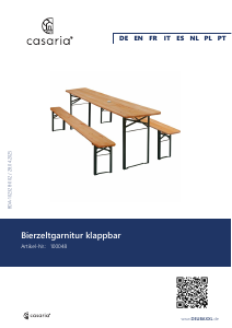 Mode d’emploi Casaria 100048 Table de jardin