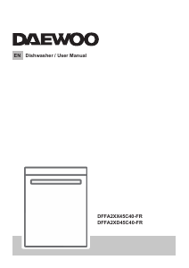 Handleiding Daewoo DFFA2XD45C40-FR Vaatwasser