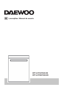 Manual de uso Daewoo DFF-A1FX47D20-ES Lavavajillas