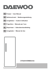 Manuale Daewoo CFS2441EWMA0-EU Congelatore