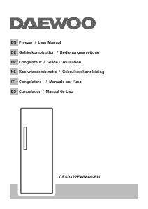 Manual de uso Daewoo CFS0322EWMA0-EU Congelador