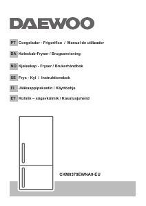 Bruksanvisning Daewoo CKM0379EWNA0-EU Kyl-frys