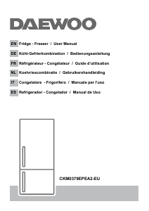 Manual Daewoo CKM0379EPEA2-EU Fridge-Freezer