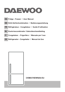 Manual Daewoo CKM0379DWNA0-EU Fridge-Freezer