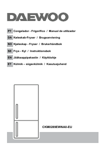 Bruksanvisning Daewoo CKM0289EWNA0-EU Kyl-frys