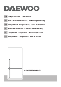 Bedienungsanleitung Daewoo CKN0287EWNA0-EU Kühl-gefrierkombination