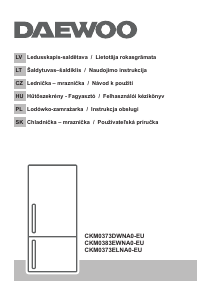 Használati útmutató Daewoo CKM0383EWNA0-EU Hűtő és fagyasztó
