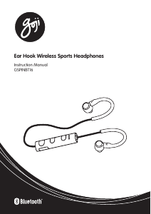 Manual Goji GSPINBT16 Ear Hook Headphone