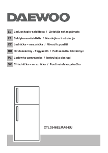 Manuál Daewoo CTL0346ELMA0-EU Lednice s mrazákem