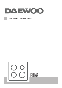 Manuale Daewoo H7G51M2IT Piano cottura