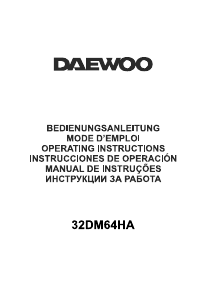 Bedienungsanleitung Daewoo 32DM64HA LED fernseher