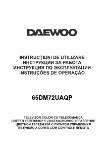 Manual Daewoo 65DM72UAQP Televizor LED