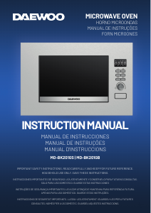 Manual de uso Daewoo MD-BK201GB Microondas