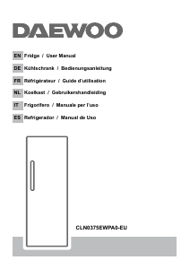 Manual de uso Daewoo CLN0375EWPA0-EU Refrigerador