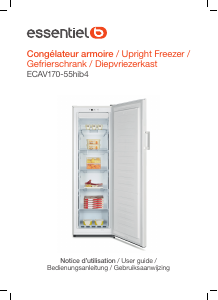 Mode d’emploi Essentiel B ECAV 170-55hib4 Congélateur