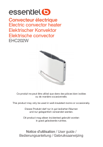Bruksanvisning Essentiel B EHC202W Värmefläkt