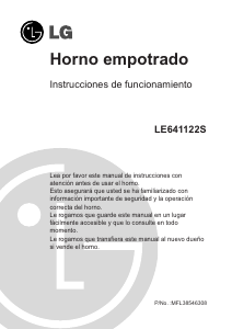 Manual de uso LG LE641122S Horno