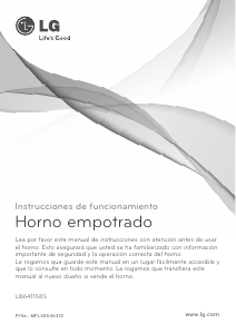Manual de uso LG LB641158S Horno