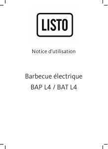 Mode d’emploi Listo BAT L4 Barbecue