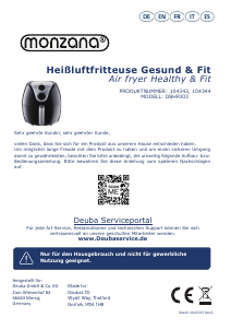 Bedienungsanleitung Monzana 104344 Fritteuse