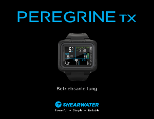 Bedienungsanleitung Shearwater Peregrine TX Tauchcomputer