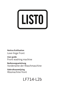 Handleiding Listo LF 714-L2b Wasmachine