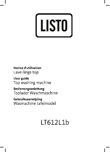 Handleiding Listo LT 612-L1b Wasmachine