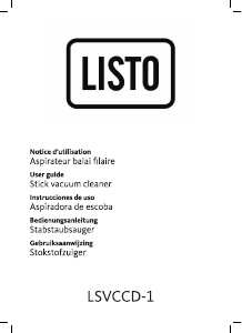 Mode d’emploi Listo LSVCCD-1 Aspirateur