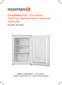 Bedienungsanleitung Essentiel B ECT 85-55mib6 Gefrierschrank