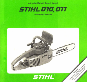 Manual Stihl 010 Chainsaw