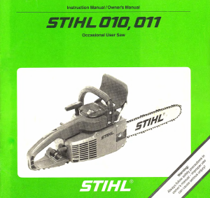 Handleiding Stihl 010 Kettingzaag