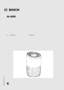 Kullanım kılavuzu Bosch AIR 4000 Hava filtresi