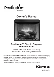 Manual de uso Dimplex RBF24DLX Revillusion Chimenea electrica