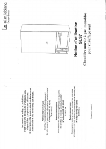 Mode d’emploi e.l.m. leblanc GLS7 Chaudière à gaz